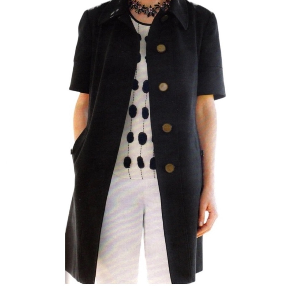 Coldwater Creek Chic Short Sleeve Coat/jacket Size 10 - Picture 1 of 8